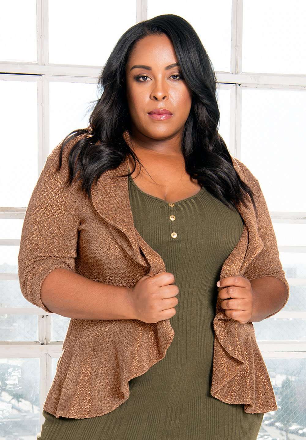 Women's Plus Size Tops | Claire Cardigan | SWAK Designs