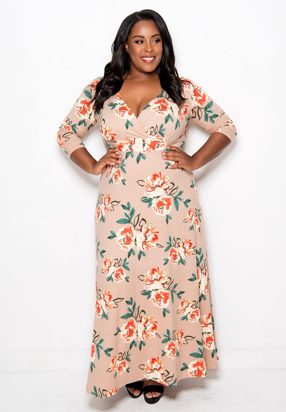 Women's Plus Size Dress | Gabby Maxi Dress | SWAK Designs